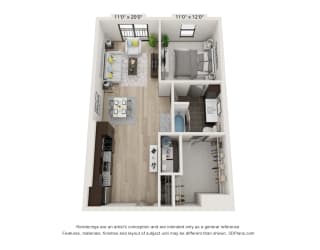Floor Plan The Lincoln - A6