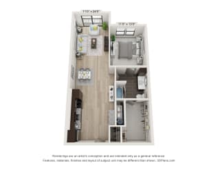 Floor Plan The Monroe - A2