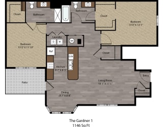 Floor Plan The Gardner 1