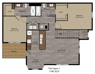 Floor Plan The Hayes 1