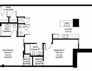 312 Floor Plan at Market Square Place, Pittsburgh, Pennsylvania