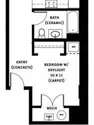 604 Floor Plan at Market Square Place, Pittsburgh, PA