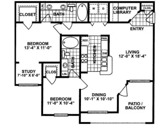 Ridgeline Deluxe Floor Plan | Lodge at Lakeline Village