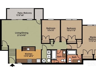 Floor Plan Style A 3 Bedroom