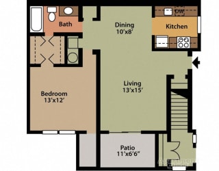 Floor Plan Style B 1 Bedroom