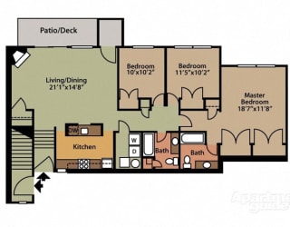 Floor Plan Style C 3 Bedroom
