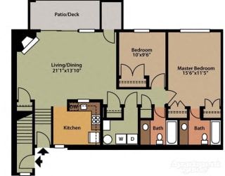 Floor Plan Style G 2 Bedroom
