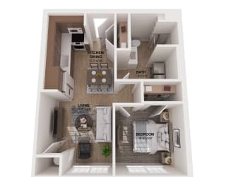 Floor Plan 1 Bedroom