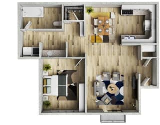 Floor Plan One Bedroom