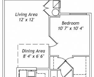 Floor Plan 1 Bedroom