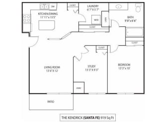 The Kendrick Apartments For Rent in St. Paul, MN 1 Bedroom 1 Bath Plus Den