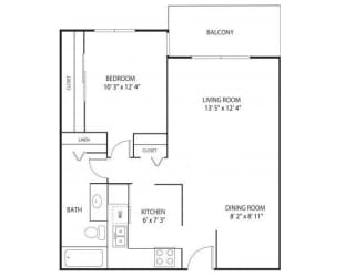 Willow Pond Apartments in Burnsville, MN 1 Bedroom 1 Bath