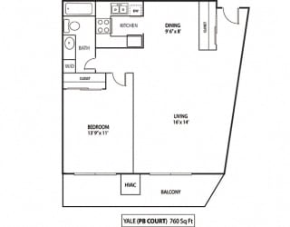 Yale Floor Plan at Pebblebrook Court, Bloomington, MN, 55437