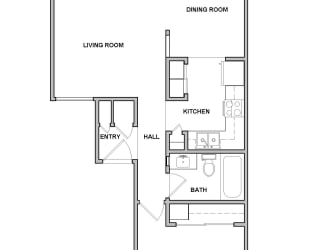 Floor Plan 1 Bedroom