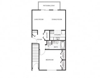 Floor Plan One Bedroom