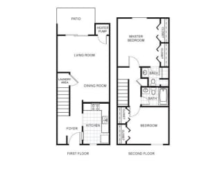 Floor Plan Two Bedroom