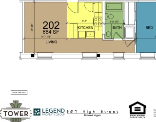 Floor Plan Tower 507 - Unit 202