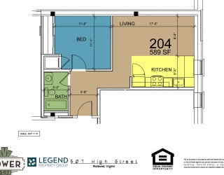 Floor Plan Tower 507 - Unit 204