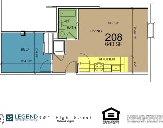 Floor Plan Tower 507 - Unit 208