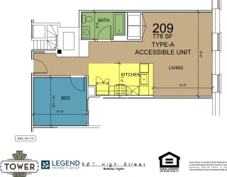 Floor Plan Tower 507 - Unit 209
