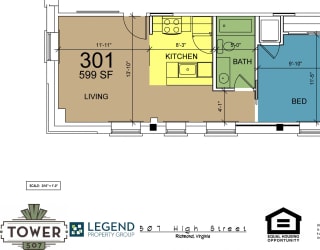 Floor Plan Tower 507 - Unit 301