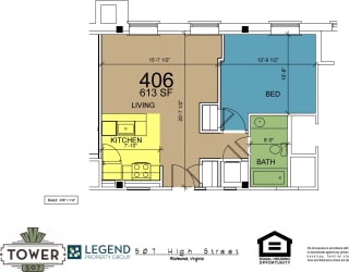 Floor Plan Tower 507 - Unit 406
