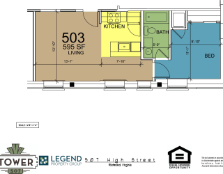 Floor Plan Tower 507 - Unit 503