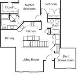 Townhouse with Den II- 55+ Adult Living Floorplan at Reunion at Redmond Ridge, 11315 Trilogy Pkwy NE