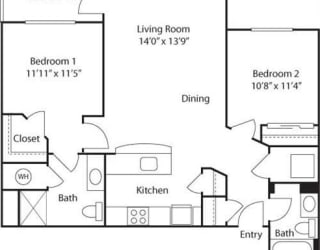 C4B- 55+ Adult Living Floorplan at Reunion at Redmond Ridge, 11315 Trilogy Pkwy NE