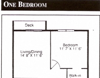 Floor Plan 1 Bedroom