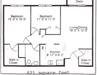 Floor Plan 2 Bedroom