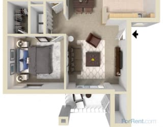 The Capri Floor Plan at Bella Terra Apartments, Henderson, NV