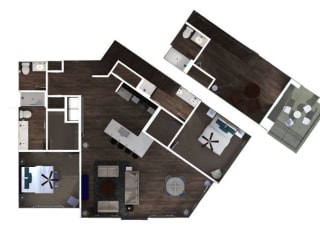 2 bed 3.5 bath at The Royale at CityPlace, Overland Park, 66210