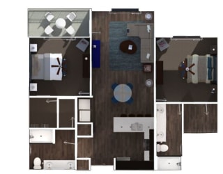 2 bed 2 bath H at The Royale at CityPlace, Overland Park, KS