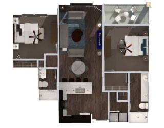 2 bed 2 bath K at The Royale at CityPlace, Overland Park, 66210