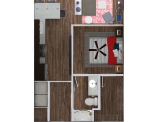 Trevi Floor Plan at Waterside Residences on Quivira, Lenexa, 66215