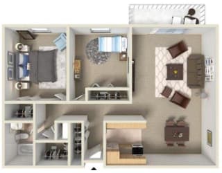 Floor Plan 2 Bedroom