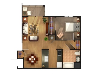 Floor Plan One Bedroom