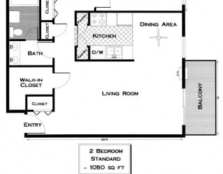 Floor Plan 2bed