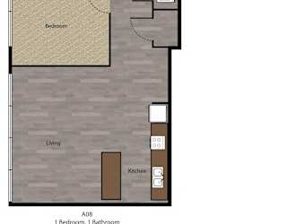 The Grand downtown KC 1 bed 1 bath H  at The Grand, Kansas City, Missouri
