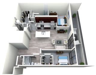 The Grand downtowPenthouse Two Bedroom Two Bath KC 2 bed 2 bath Penthouse A  at The Grand, Kansas City, MO