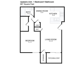 Floor Plan 1X1
