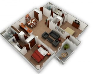 Floor Plan 2X2
