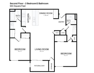Floor Plan 2X2