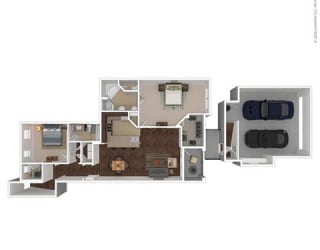1381 Square-Foot Kalinda Floor Plan at Orion McCord Park, Texas