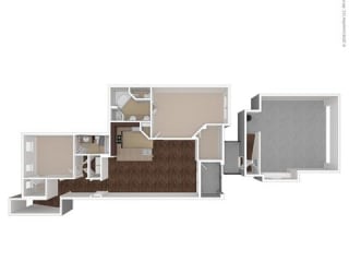 Kalinda 2 Bed 2 Bath, 1381 Square-Foot Floor Plan at Orion McCord Park, Texas, 75068