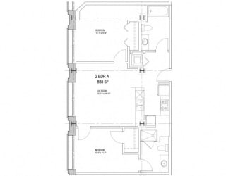 Floor Plan 2 Bedroom