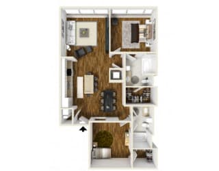 Floor Plan 2 Bedroom