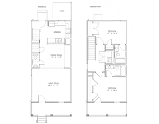 Floor Plan Chippewa (Row House)