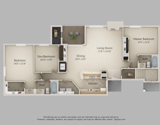 Floor Plan 3B-Mudsock